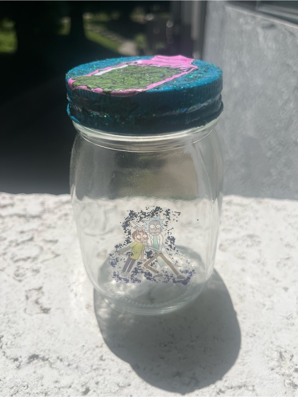 rick and Morty stash jar